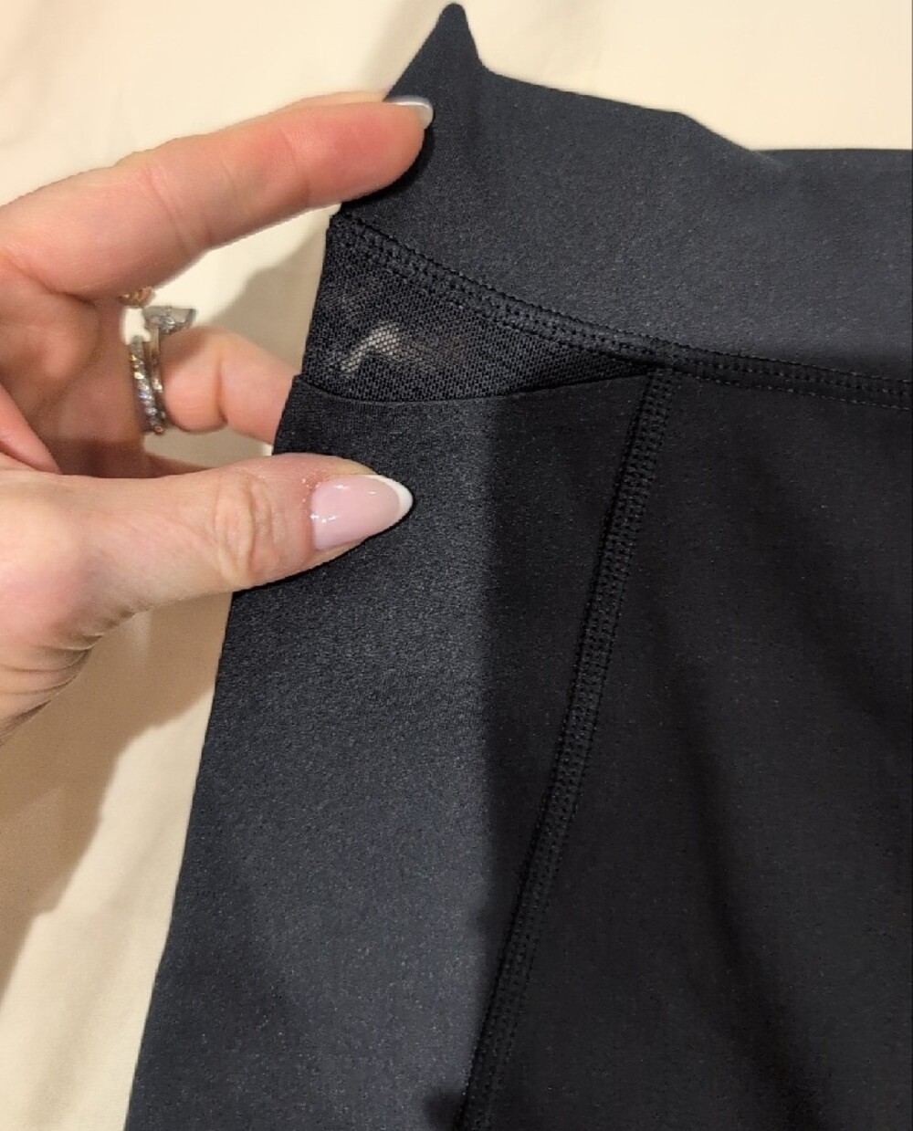 Black Women's High-Waist Active Shorts - Offlkne by Aerie - Picture 2 of 5